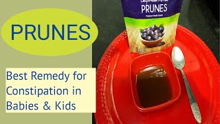 Best Remedy For Constipation in Babies amp kids  Prunes Plum For 6 Months Babies [upl. by Marieann]