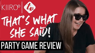 Thats What She Said Adult Party Game Review  Kiiroo HQ [upl. by Fiore]