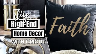 DIY High End Home Decor Ideas With Cricut [upl. by Stouffer]