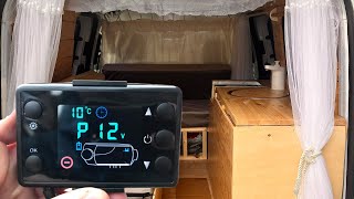 EP 4 How To HEAT your VAN in the Winter CHEAP  DIESEL Heater Installation Dacia Dokker CamperVan [upl. by Arreik]