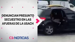 Denuncian presunto secuestro en las afueras de la Usach en Estación Central [upl. by Yadrahs785]