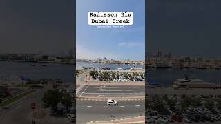 Radisson Blu Dubai Deira Creek Balcony View Grand Suite Room 605 dubai creek hotel radissonblu [upl. by Aizat725]