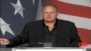 quotI Want OBAMA to FAIL quot  RUSH LIMBAUGH  CPAC Convention 2009 [upl. by Valli]