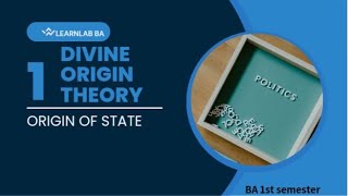 Divine Theory OriginTHEORIES OF ORIGIN OF STATE PART 1 [upl. by Janetta]