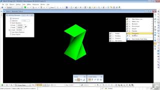 Bentley MicroStation V8i 3D Tutorial  Extrusion Spin Angle [upl. by Ameer]