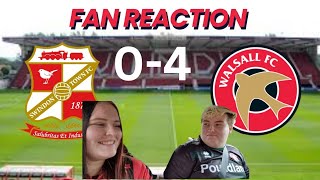 Fan Reaction to Swindon 04 Walsall [upl. by Aihsot]