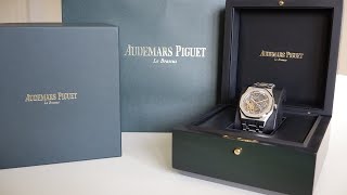 4K Review Audemars Piguet Royal Oak quotSkeletonquot Double Balance Wheel Openworked 15407ST Unboxing [upl. by Ynoep]