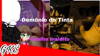 Creepypastas React 🎶🎧William Afton e Bendy  2 em 1 Fnaf e bendy and the ink machine [upl. by Esilehs839]