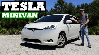 An Electric Minivan Tesla Model Q Review [upl. by Inahs]