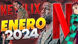 Estrenos Netflix Enero 2024  Top Cinema [upl. by Loralie383]