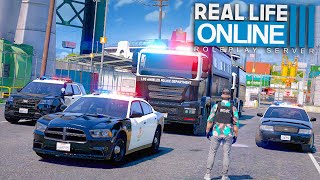 DER POLIZEI WERTTRANSPORT  GTA 5 RP Real Life Online [upl. by Imalda]