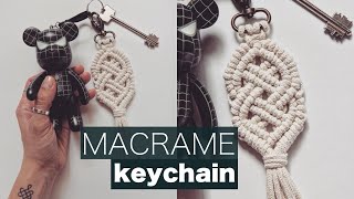 DIY Macrame Keychain Celtic Knot [upl. by Henderson13]