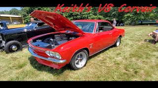 Keiths Front Engine V8 1966 Corvair  at the 2021 Eastwood Summer Classic [upl. by Leyameg]