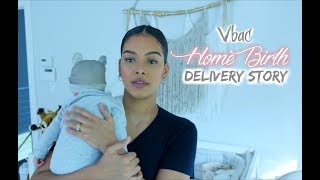 My Home Birth vbac Delivery  drug free [upl. by Esilehs]