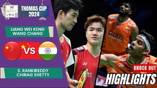 Liang Wang CHN vs RankireddyShetty IND  QF  Thomas Cup 2024 [upl. by Barri589]