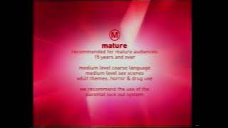 The Comedy Channel  M Classification Warning 2003 [upl. by Hoeve]