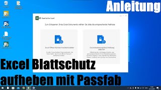 Excel Blattschutz aufheben  Tutorial [upl. by Nraa]