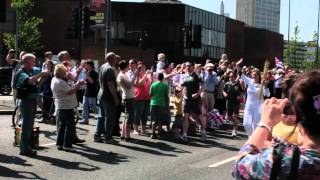 2012 Olympic Flame Passes through Newport Wales [upl. by Ruttger]