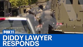 Diddys homes raided lawyers respond [upl. by Llenna]