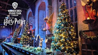 The Great Hall Christmas Walkthrough At The Hogwarts In The Snow Event Nov 2021 4K [upl. by Yraht]