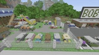 Minecraft xbox Epic Structures SPANKLECHANKS GarageJunkyard [upl. by Decamp]