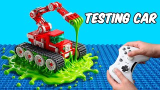 Testing LEGO Car with Slime LEGO Technic Vehicles [upl. by Oinotla786]