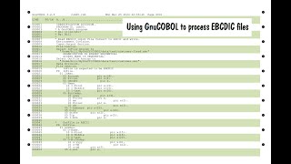 Using GnuCOBOL to process EBCDIC files [upl. by Oika101]