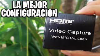 como CONFIRGURAR la CAPTURADORA VIDEO CAPTURE with MIC RL Loop  LA MEJOR CONIFGURACION  OBS [upl. by Trebliw]