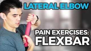 Medial Elbow Pain Exercise Using Thera Band Flex bar [upl. by Annoerb]