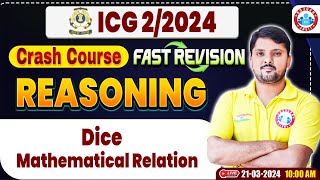 ICG 22024 ICG Reasoning Crash Course Dice ICG Reasoning Fast Revision By Rohit Sir [upl. by Andromache]