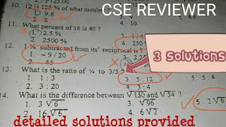 Civil Service Exam MATH REVIEWER [upl. by Ennail]