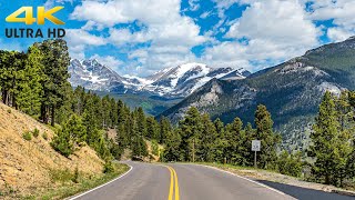 Rocky Mountain National Park 4K  Estes Park to Grand Lake  Trail Ridge Road Complete Scenic Drive [upl. by Ahsha631]