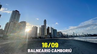 🔴 BALNEÁRIO CAMBORIÚ AO VIVO CAMINHANDO PELA PRAIA [upl. by Imerej]