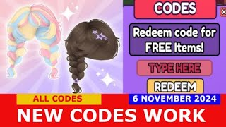 NEW CODES NEW HAIRS Collect for UGC ROBLOX  ALL CODES  NOVEMBER 6 2024 [upl. by Senoj]