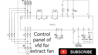 Vfd control panel wiring diagram for kitchen fan mcc l mccpanel l vfd l variablefrequencydrive [upl. by Platto]