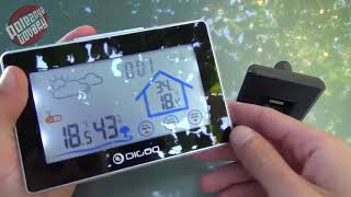 Digoo DGTH8380 Touch Indoor Outdoor Weather Station  100m Forecast Sensor [upl. by Mercedes188]