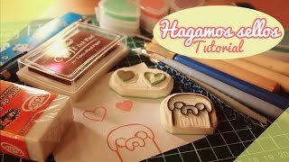 ♡ Hagamos sellos  Tutorial  DIY ♡ By Piyoasdf [upl. by Ynove]