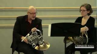 Carnegie Hall Horn Master Class Mahlers Symphony No 3 [upl. by Sausa247]