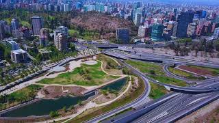 DRON EN VITACURA  LAS CONDES  VUELO DE PRACTICA  SANTIAGO AEREO 4K [upl. by Luamaj823]