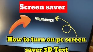 3d Screensaver Turn off Screen PCLaptop 💻 [upl. by Austine]