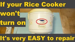 How to repair rice cooker not turning on  Its pretty easy [upl. by Adnamal]