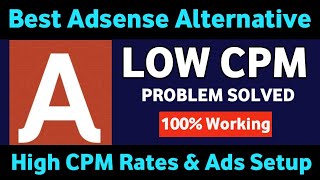 High CPM Google AdSense Alternative Ad Network In 2024  Monetize Blog Without Adsense [upl. by Bundy60]