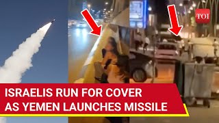 Ballistic Missile Attack On Central Israel 18 Injured In Tel Aviv As Israelis Run For Cover  Watch [upl. by Priebe951]