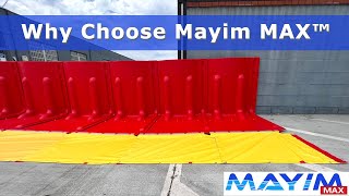 The Mayim™ MAX Flood Control Barrier  What It Is and How It Works [upl. by Llevad]