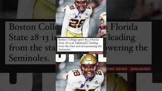 Fsu vs boston college  florida state  boston college shorts breakingnews news [upl. by Adnilreb]