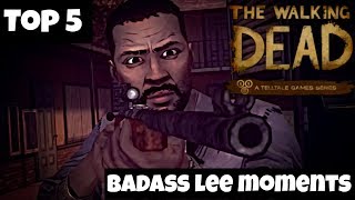 Top 5 Lee Everett quotBadassquot Moments  The Walking Dead [upl. by Violetta353]