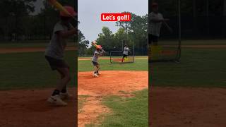 Home run Love that sound viral batflip youtubeshorts baseballlife reels youtube [upl. by Kathe]