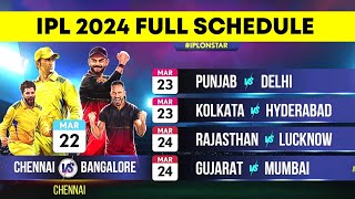 IPL 2024 Schedule  IPL first match CSK vs RCB  ipl 2024 cricket news [upl. by Nerb715]