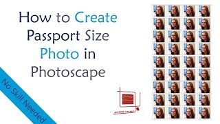 How to create Passport Size Photo in Photoscape [upl. by Reseda162]