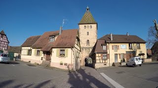 Visite de Bergheim Alsace France [upl. by Bendix]